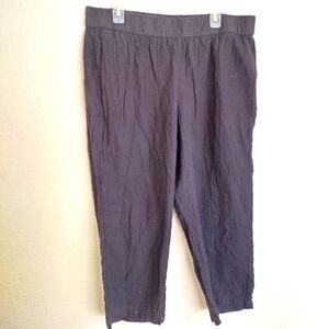 Eileen Fisher pull on Lagenloon gauze cotton pants sz Xl